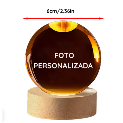 Lámpara de Cristal Personalizada 3D