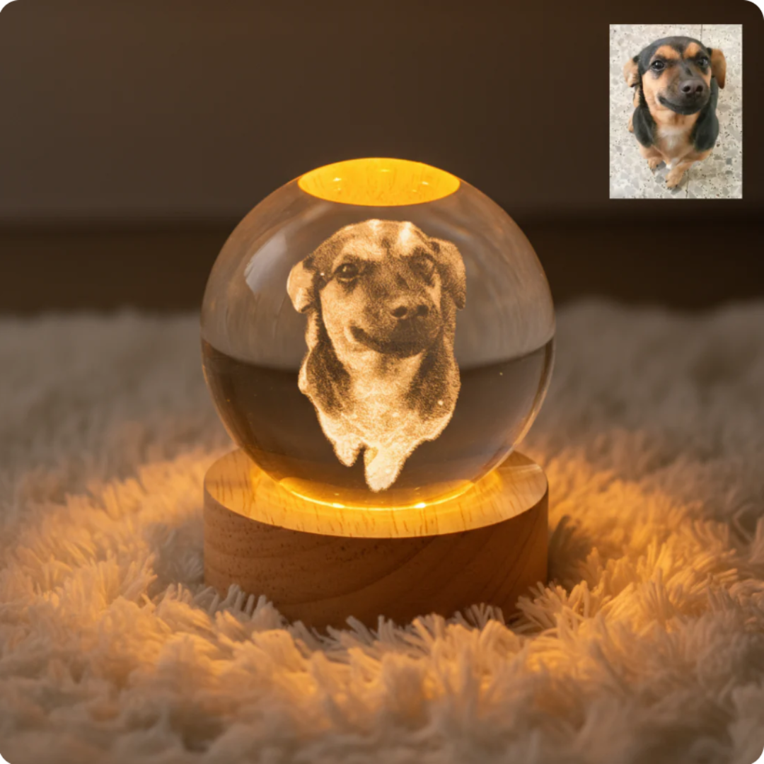 Lámpara de Cristal Personalizada 3D