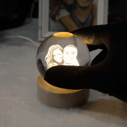 Lámpara de Cristal Personalizada 3D