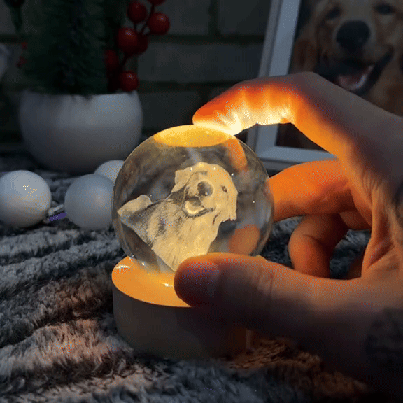 Lámpara de Cristal Personalizada 3D